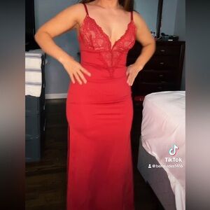 Elegant Red Lace Bralette